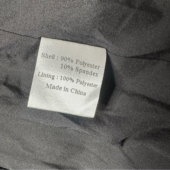 L’AGENCE Velvet Kenzie Star Blazer Jacket ~ Black Silver XS 2 New metallic - Picture 11 of 13